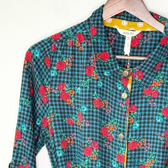 Matilda Jane Fa La La La Long Sleeve Button Down Midi Dress NWT - Women’s US M - Picture 6 of 15